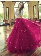 Marvellous Ruby Pink Sequins Embroidered Net Party Wear Lehenga Choli