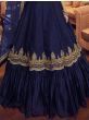 Ravishing Blue Sequins Embroidered Silk Lehenga choli