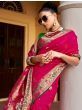 Marvelous Pink weaving Soft Silk Saree With Blouse