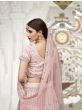 Pink Mirror Work Heavy Silk Wedding Wear Lehenga Choli