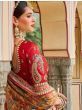 Astonishing Red Sequins Embroidered Silk Lehenga Choli