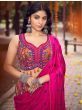 Glamourous Pink Gaji Silk Designer Lehenga Choli