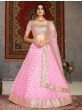 Pink Sequined Net Party Wear Lehenga Choli