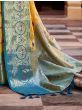 Gorgeous Yellow Woven Tissue Silk Haldi Function Saree
