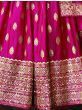 Marvelous Hot Pink Sequins Embroidered Silk Lehenga Choli