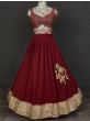 Stunning Maroon Sequins Embroidered Georgette Party Wear Lehenga Choli