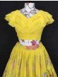 Adorable Yellow Sequins Georgette Ready To Wear Crop Top With Lehenga 