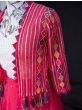 Precious Pink Thread Embroidery Georgette Wedding Wear Lehenga Chol
