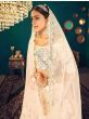 Beige Sequins Georgette Embroidered Net Wedding Wear Lehenga Choli