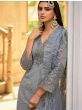 Marvelous Grey Sequence Embroidered Georgette Salwar Suit