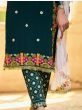 Awesome Bottle Green Sequence Embroidered Georgette Salwar Suit
