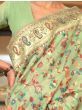 Fascinating Pastel Green Zari Weaving Silk Saree With Blouse