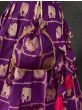 Magnificent Purple Weaving Work Jacquard Half Saree Lehenga Choli