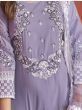 Stunning Lavender Sequined Georgette Festival Wear Salwar Kameez
