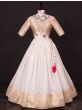 Stunning White Zari Nylon Weaving Silk Wedding Ready-Made Lehenga Choli