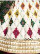 Capricious White Sequins Embroidery Silk Lehenga Choli With Blouse