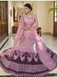 Alluring Pink-Purple Sequins Work Silk Lehenga Choli