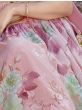 Heavenly Pink Embroidered Georgette Bridesmaid Lehenga Choli 