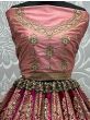 Astonishing Pink Heavy Embroidered Silk Lehenga Choli With Dupatta