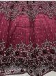 Attractive Wine-Pink Heavy Embroidered Wedding Lehenga Choli
