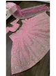 Sonam Kapoor Pink Paper Mirror Silk Wedding Wear Lehenga Choli