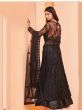 Attractive Black Sequence Butterfly Net Party Wear Anarkali Suit