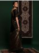 Ravishing Black Heavy Zari Weaving Festival Wear Silk Saree