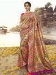 Pink & Golden Paithni Border Banarasi Silk Saree