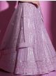 Fantastic Light-Purple Sequins Embroidered Soft Net Lehenga Choli