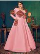 Pink Gamthi Work Georgette Festive Wear Gown