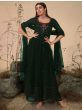 Classy Green Embroidered Georgette Festive Wear Palazzo Suit