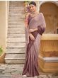 Shaded Dusty Pink Sequins Embroidered Chinon Festive Wear Saree