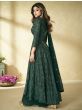 Alluring Teal Green Embroidered Georgette Festive Ready-Made Palazzo Suit (Default)