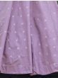 Captivating Light Purple Sequins Work Cotton Gown With Jacket
