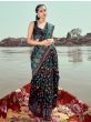 Attractive Black Pashmina Minakari Weaving Saree