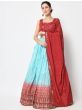  Classic Multi-Color Foil printed Silk festive wear Lehenga Choli
