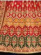 Marvelous Red Heavy Embroidered Banarasi Silk Bridal Lehenga Choli