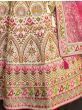 Remarkable Cream Heavy Embroidered Banarasi Silk Lehenga Choli