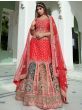 Stunning Red Dori Embroidery Silk Bridal Lehenga CholiStunning Red Dori Embroidery Silk Bridal Lehenga Choli