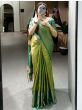Alluring Green Zari Weaving Kanjivaram Traditional Saree With Blouse