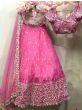 Pink Badla Work Banglory Silk Wedding Wear Lehenga Choli