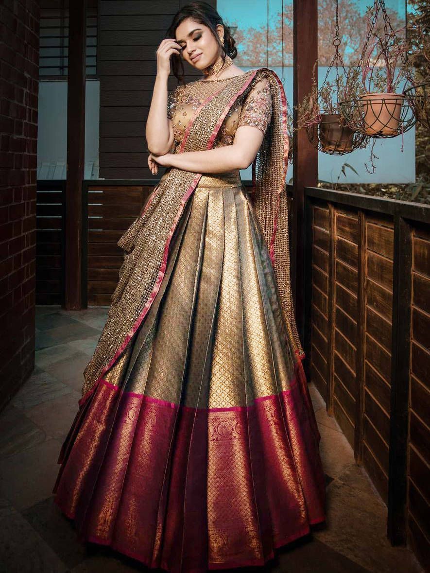 Latest Stunning Party Wear Half Saree Collection 2022 || Langa Voni Designs  || Half Saree Designs - YouTube