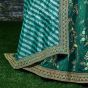 Green Embroidery Mulberry Silk Wedding Lehenga Choli (Default)
