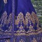 Blue Embroidery Silk Party Wear Lehenga Choli (Default)