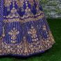 Blue Embroidery Silk Party Wear Lehenga Choli (Default)