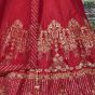 Red Embroidery Silk Party Wear Lehenga Choli (Default)