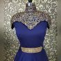 Divyanka Tripathi Navy Blue Taffeta Silk Cape Gown (Default)