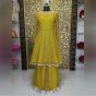 Parineeti Chopra Yellow Georgette Embroidered Sharara Suit