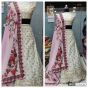 Shruti Haasan Cream Embroidered Banarasi Silk Wedding Lehenga Choli With Dupatta (Default)
