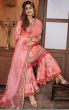 Rose Pink Satin Embroidered Sharara Suit (Default)